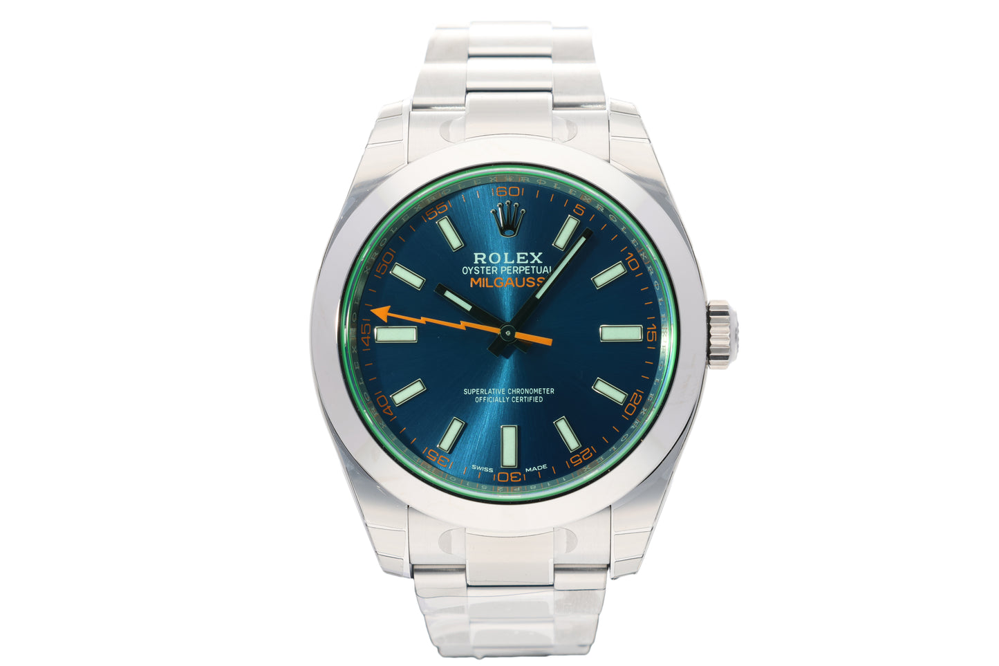 Rolex Milgauss Z-Blue Stainless Steel 116400GV-0002