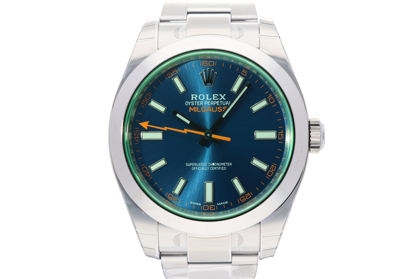 Rolex Milgauss Z-Blue Stainless Steel 116400GV-0002