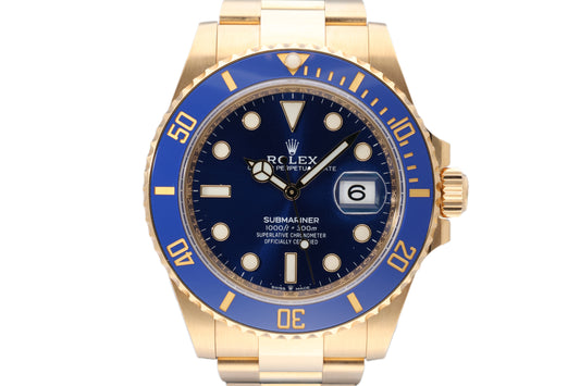 Rolex Submariner Yellow Gold Blue Dial 126618LB