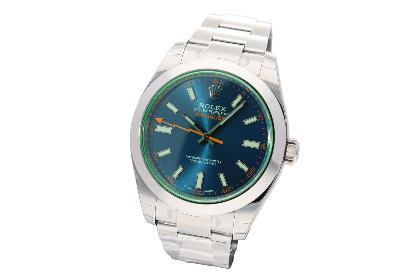 Rolex Milgauss Z-Blue Stainless Steel 116400GV-0002