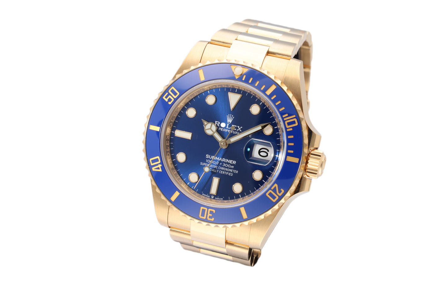 Rolex Submariner Yellow Gold Blue Dial 126618LB